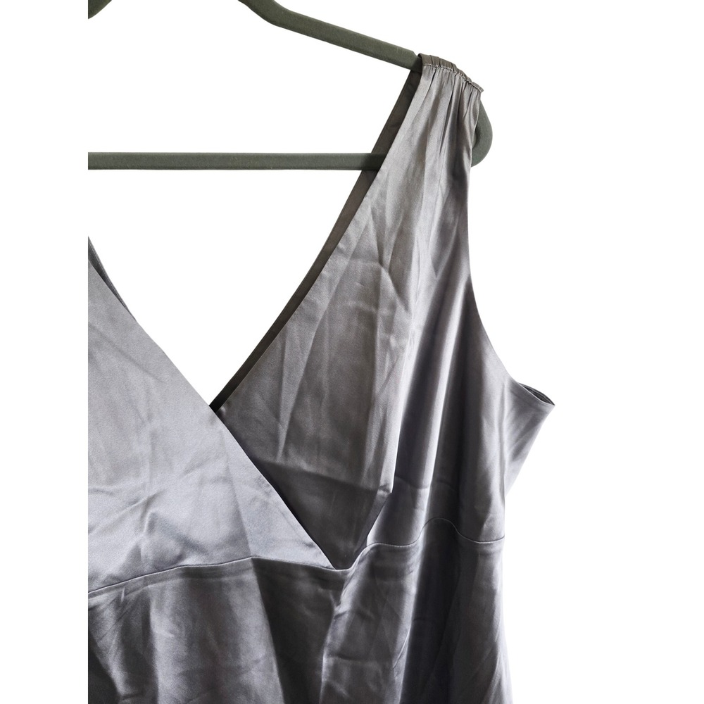 INC International Concepts 24W Pewter Silk Blend Surplice V-Neck Tank Top 3X NWT - Picture 12 of 12